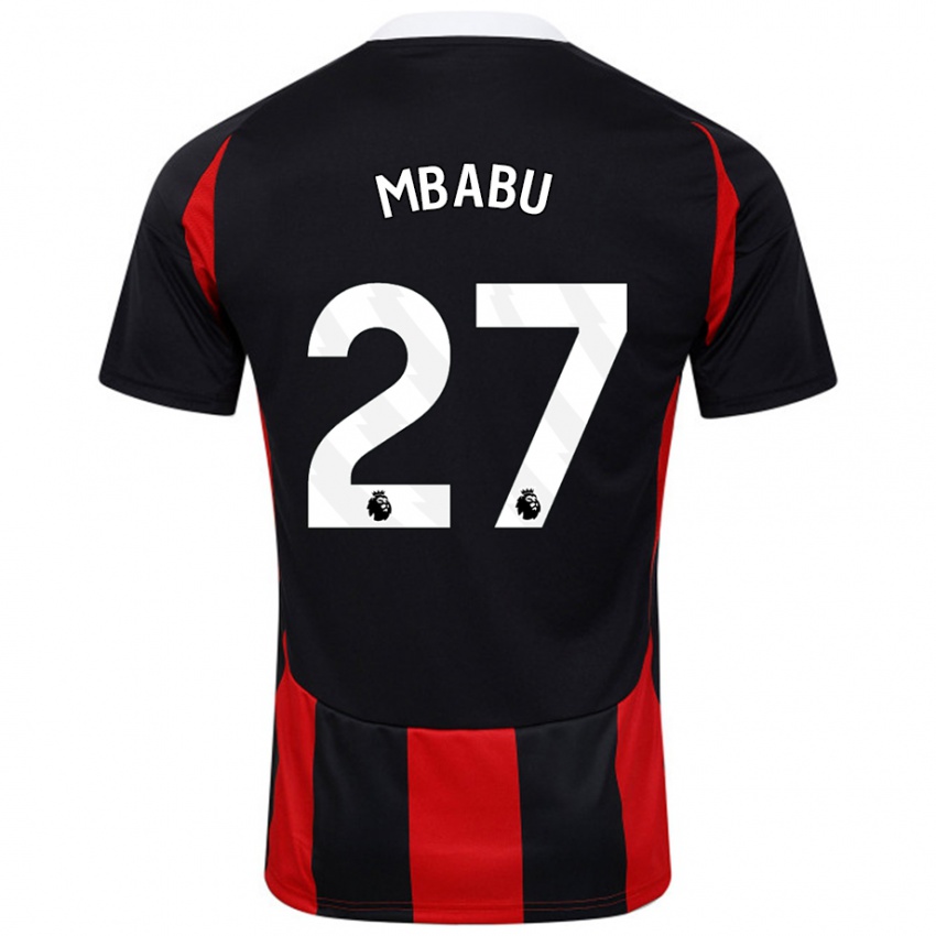 Niño Camiseta Kevin Mbabu #27 Negro Rojo 2ª Equipación 2024/25 La Camisa México