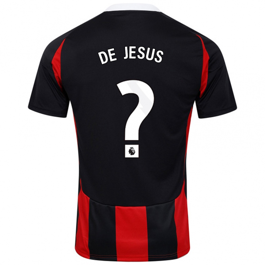 Niño Camiseta Brad De Jesus #0 Negro Rojo 2ª Equipación 2024/25 La Camisa México