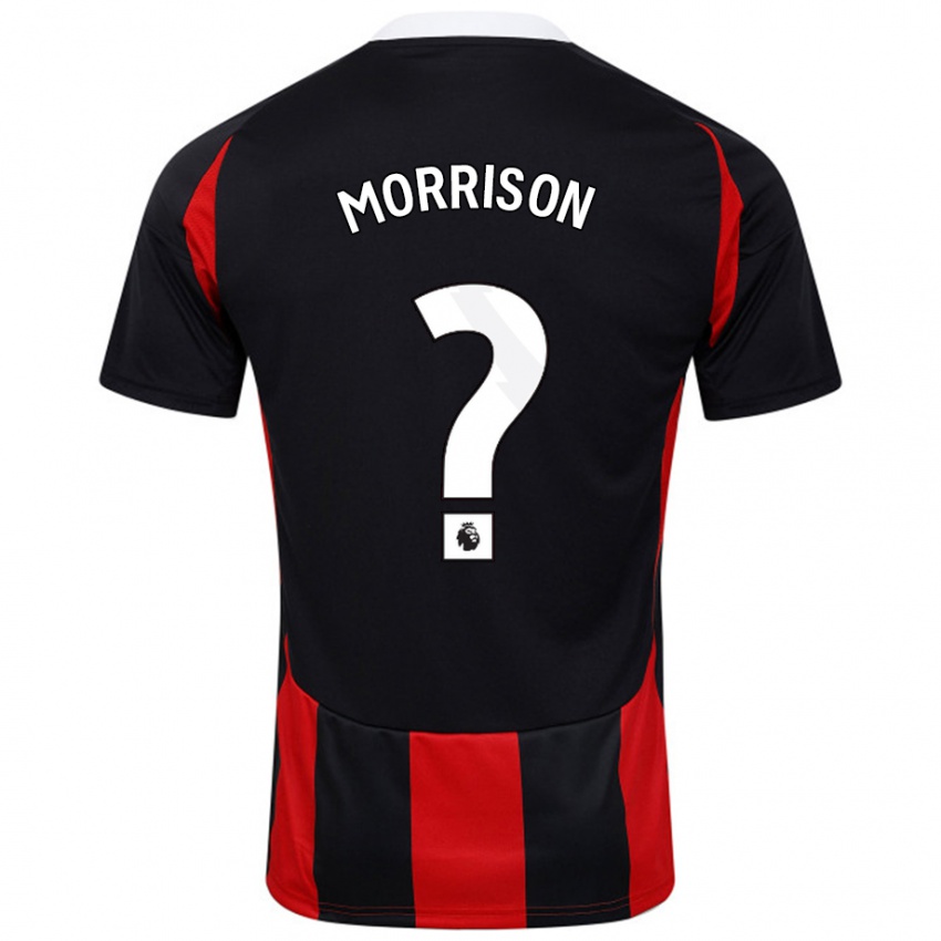 Niño Camiseta Kymarley Morrison #0 Negro Rojo 2ª Equipación 2024/25 La Camisa México