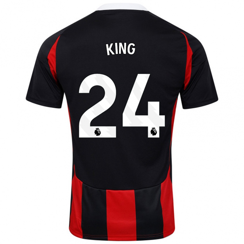 Niño Camiseta Joshua King #24 Negro Rojo 2ª Equipación 2024/25 La Camisa México