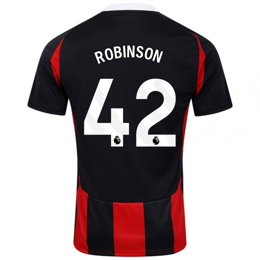 Niño Camiseta Charlie Robinson #42 Negro Rojo 2ª Equipación 2024/25 La Camisa México