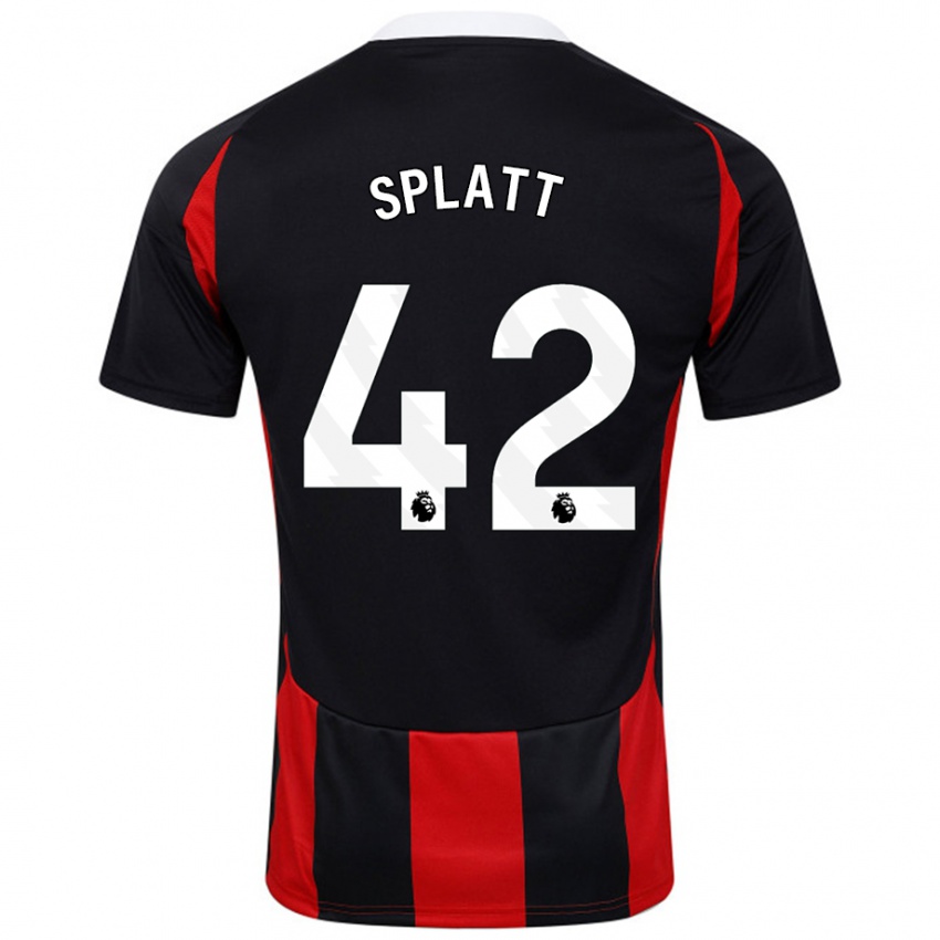 Niño Camiseta Delano Splatt #42 Negro Rojo 2ª Equipación 2024/25 La Camisa México