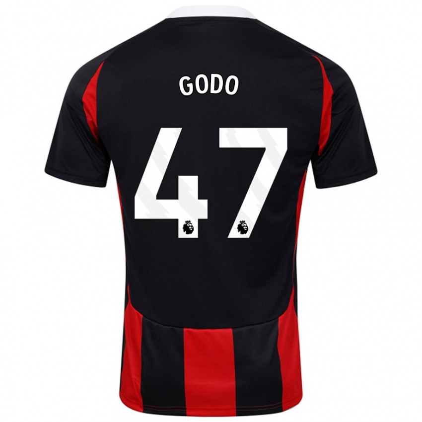 Niño Camiseta Martial Godo #47 Negro Rojo 2ª Equipación 2024/25 La Camisa México