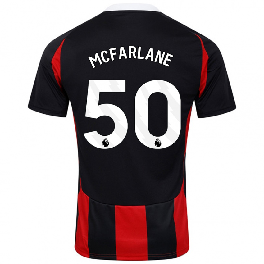 Niño Camiseta Callum Mcfarlane #50 Negro Rojo 2ª Equipación 2024/25 La Camisa México