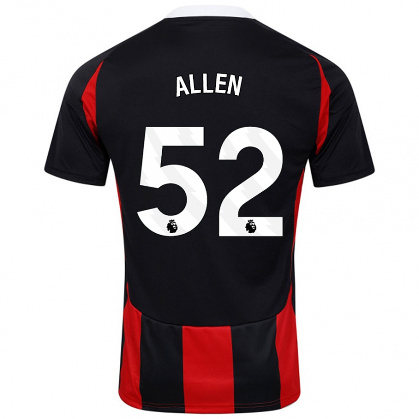 Niño Camiseta Michael Allen #52 Negro Rojo 2ª Equipación 2024/25 La Camisa México