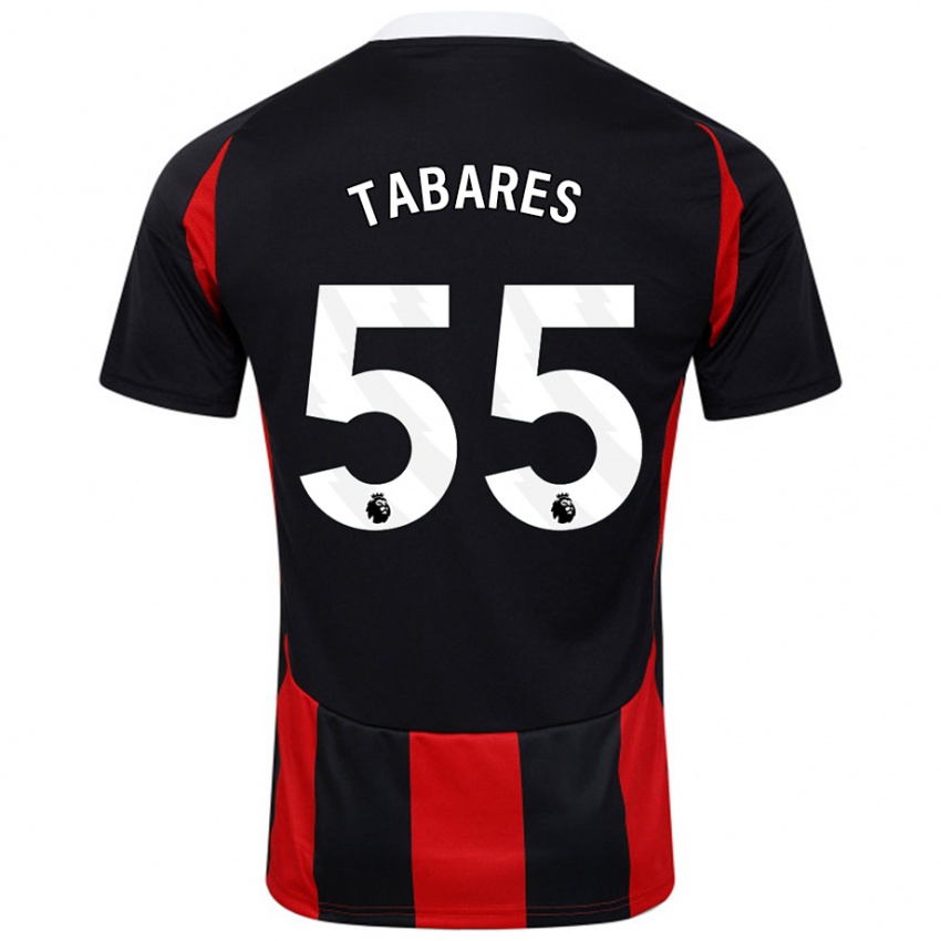 Niño Camiseta Samuel Tabares #55 Negro Rojo 2ª Equipación 2024/25 La Camisa México