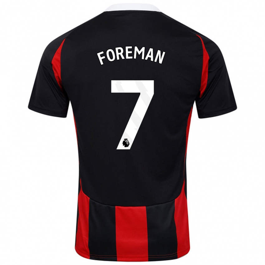 Niño Camiseta Tia Foreman #7 Negro Rojo 2ª Equipación 2024/25 La Camisa México