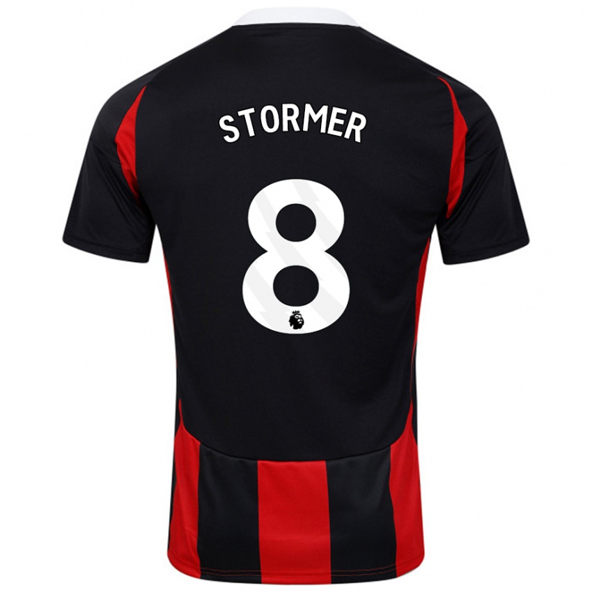 Niño Camiseta Becky Stormer #8 Negro Rojo 2ª Equipación 2024/25 La Camisa México