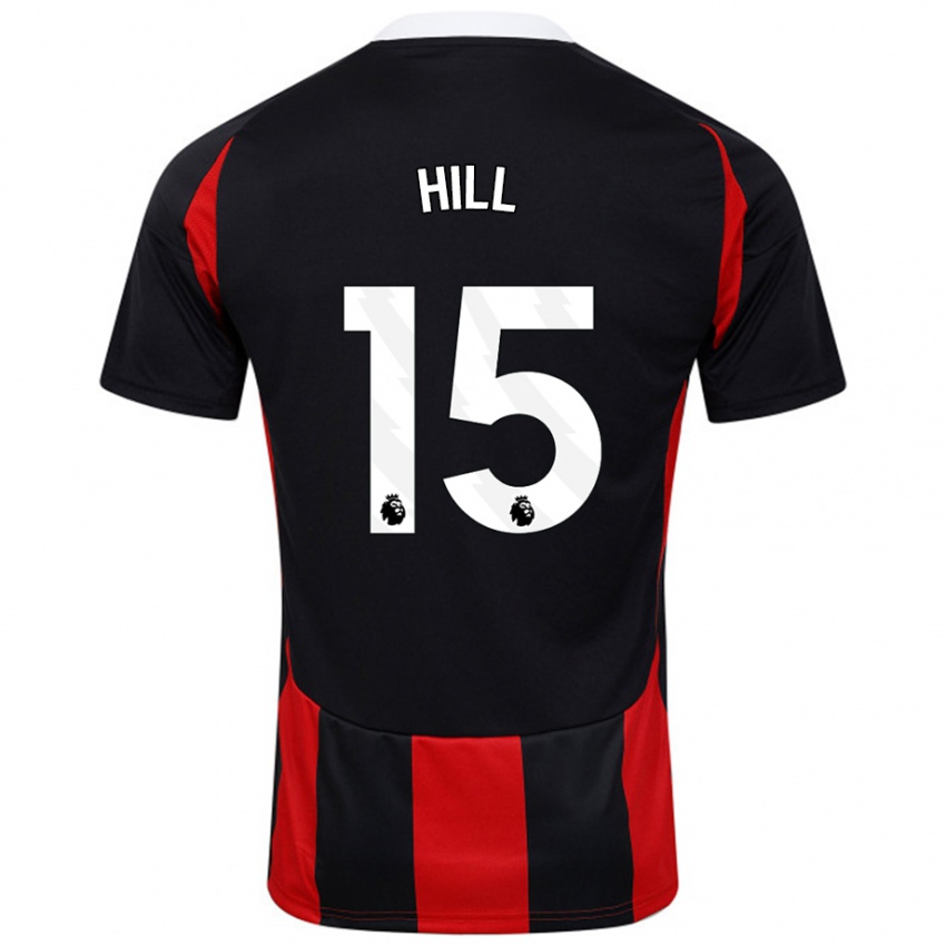 Niño Camiseta Anisha Hill #15 Negro Rojo 2ª Equipación 2024/25 La Camisa México