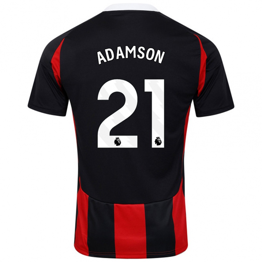 Niño Camiseta Sasha Adamson #21 Negro Rojo 2ª Equipación 2024/25 La Camisa México