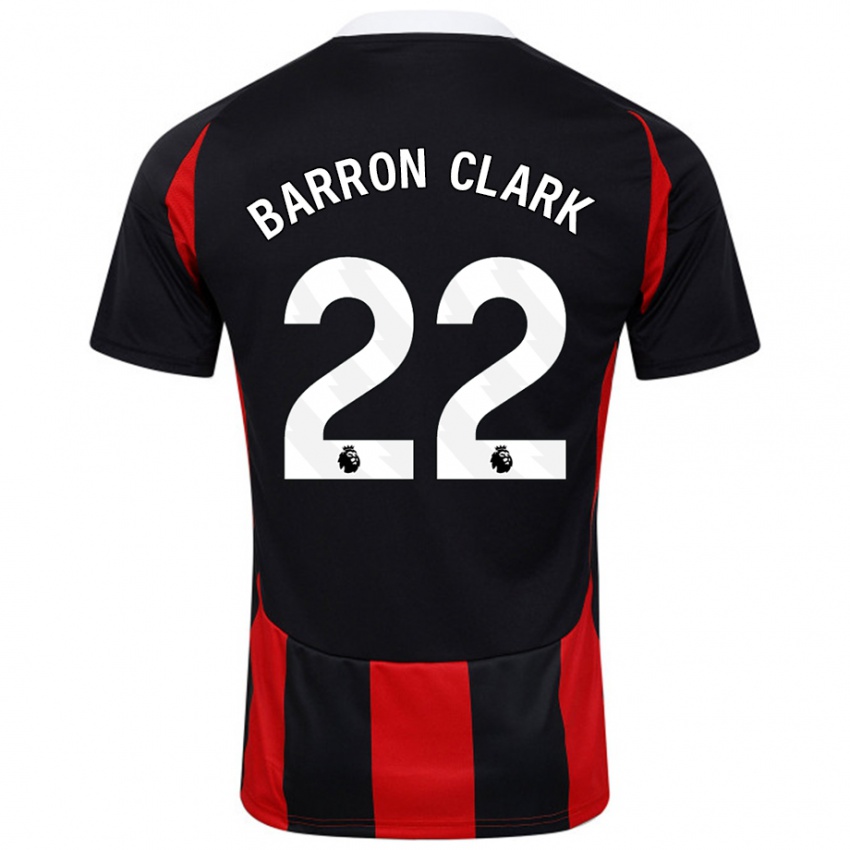 Niño Camiseta Betty Barron-Clark #22 Negro Rojo 2ª Equipación 2024/25 La Camisa México