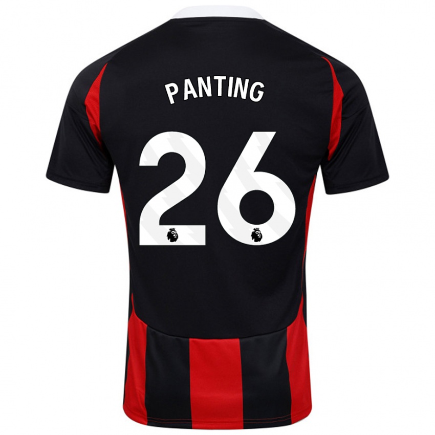 Niño Camiseta Rachel Panting #26 Negro Rojo 2ª Equipación 2024/25 La Camisa México