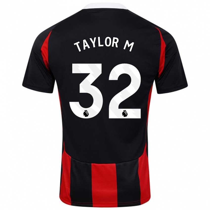 Niño Camiseta Belle Taylor-M #32 Negro Rojo 2ª Equipación 2024/25 La Camisa México