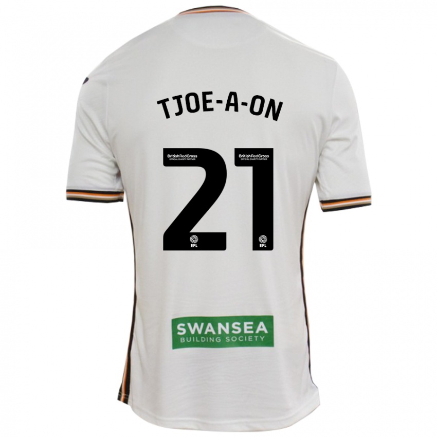 Hombre Camiseta Nathan Tjoe-A-On #21 Blanco 1ª Equipación 2024/25 La Camisa México