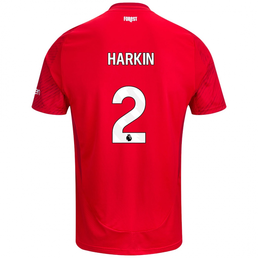 Hombre Camiseta Lyndsey Harkin #2 Rojo Blanco 1ª Equipación 2024/25 La Camisa México