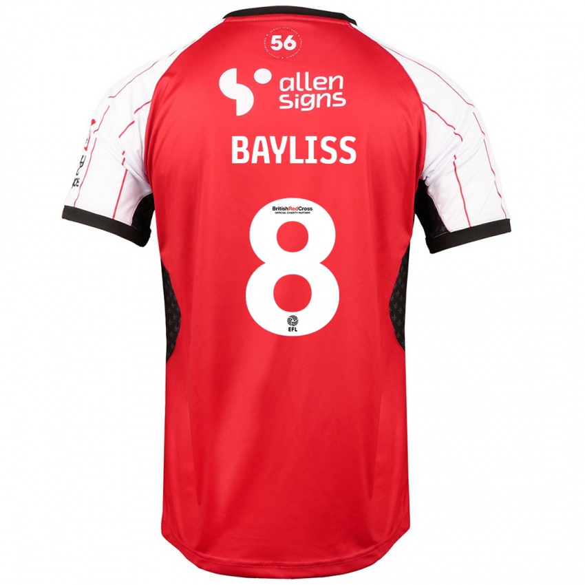 Hombre Camiseta Tom Bayliss #8 Blanco 1ª Equipación 2024/25 La Camisa México