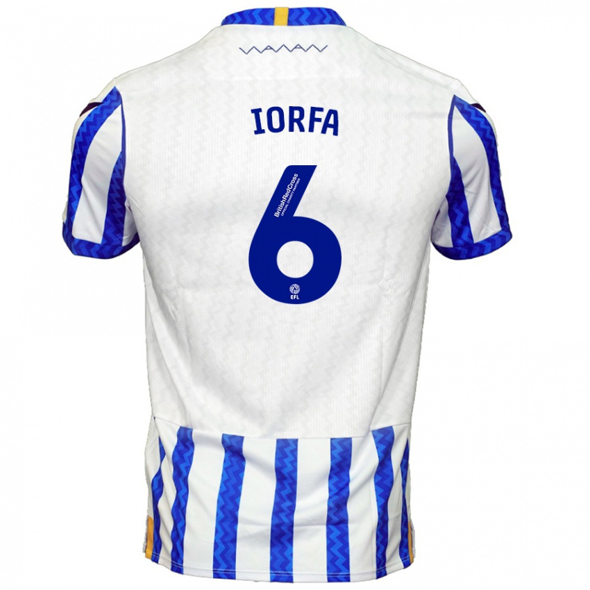 Hombre Camiseta Dominic Iorfa #6 Azul Blanco 1ª Equipación 2024/25 La Camisa México