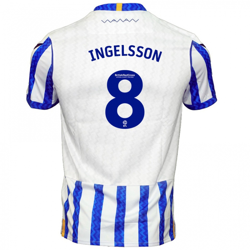 Hombre Camiseta Svante Ingelsson #8 Azul Blanco 1ª Equipación 2024/25 La Camisa México