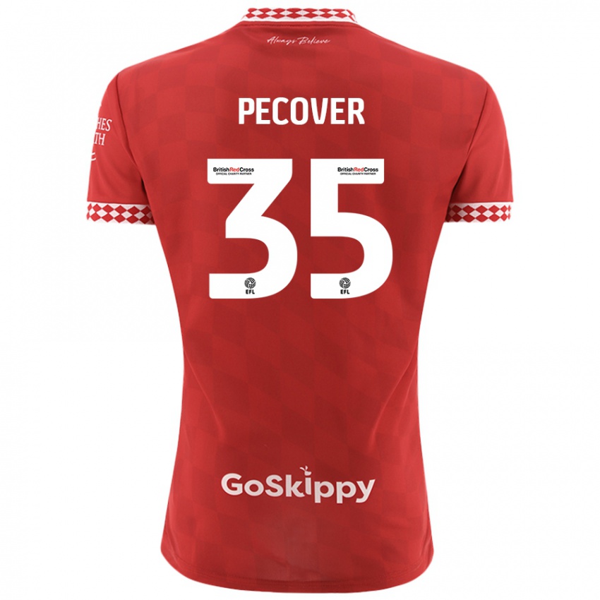 Hombre Camiseta Leo Pecover #35 Rojo 1ª Equipación 2024/25 La Camisa México