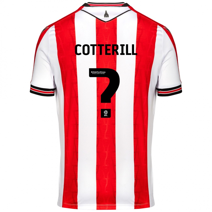 Hombre Camiseta Alex Cotterill #0 Rojo Blanco 1ª Equipación 2024/25 La Camisa México