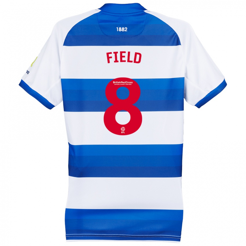 Hombre Camiseta Sam Field #8 Blanco Azul 1ª Equipación 2024/25 La Camisa México