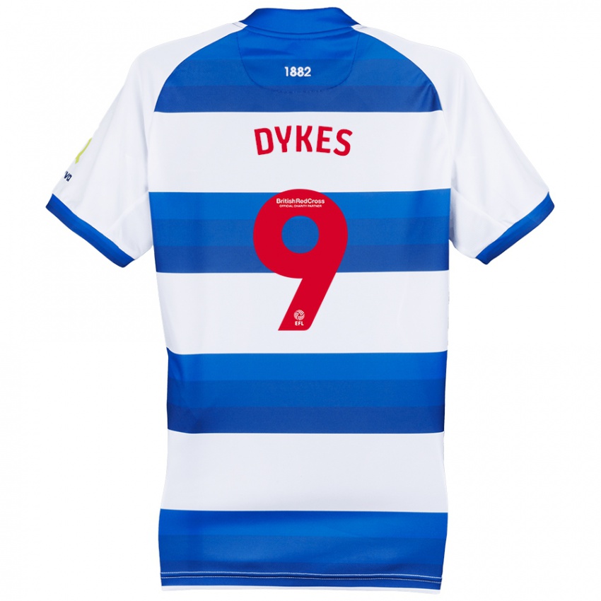 Hombre Camiseta Lyndon Dykes #9 Blanco Azul 1ª Equipación 2024/25 La Camisa México