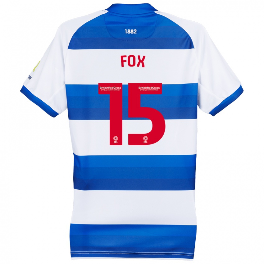 Hombre Camiseta Morgan Fox #15 Blanco Azul 1ª Equipación 2024/25 La Camisa México