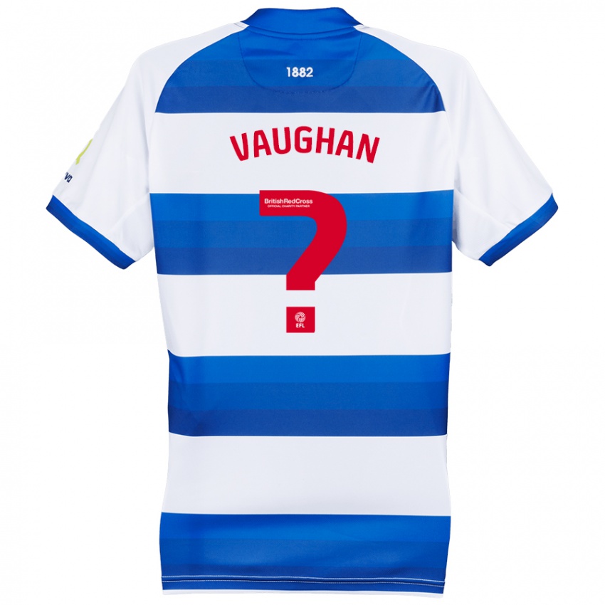 Hombre Camiseta Rohan Vaughan #0 Blanco Azul 1ª Equipación 2024/25 La Camisa México