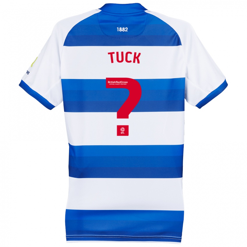 Hombre Camiseta Alfie Tuck #0 Blanco Azul 1ª Equipación 2024/25 La Camisa México