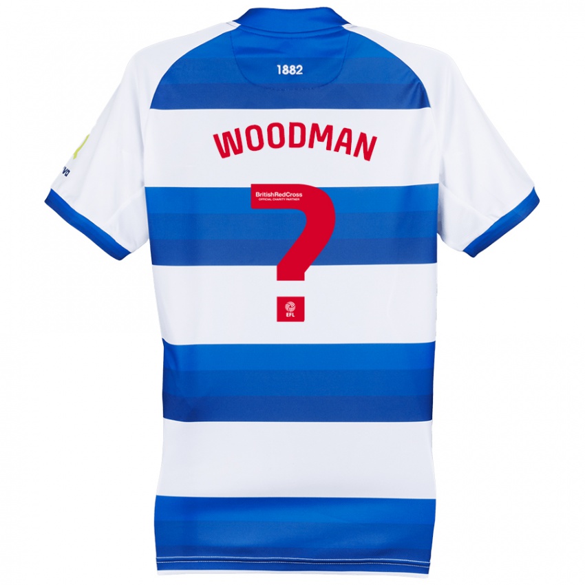 Hombre Camiseta Deon Woodman #0 Blanco Azul 1ª Equipación 2024/25 La Camisa México