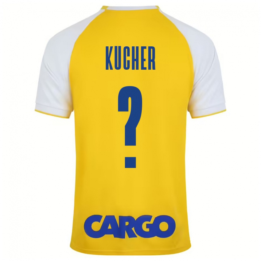 Hombre Camiseta Yahonatan Kucher #0 Amarillo Blanco 1ª Equipación 2024/25 La Camisa México