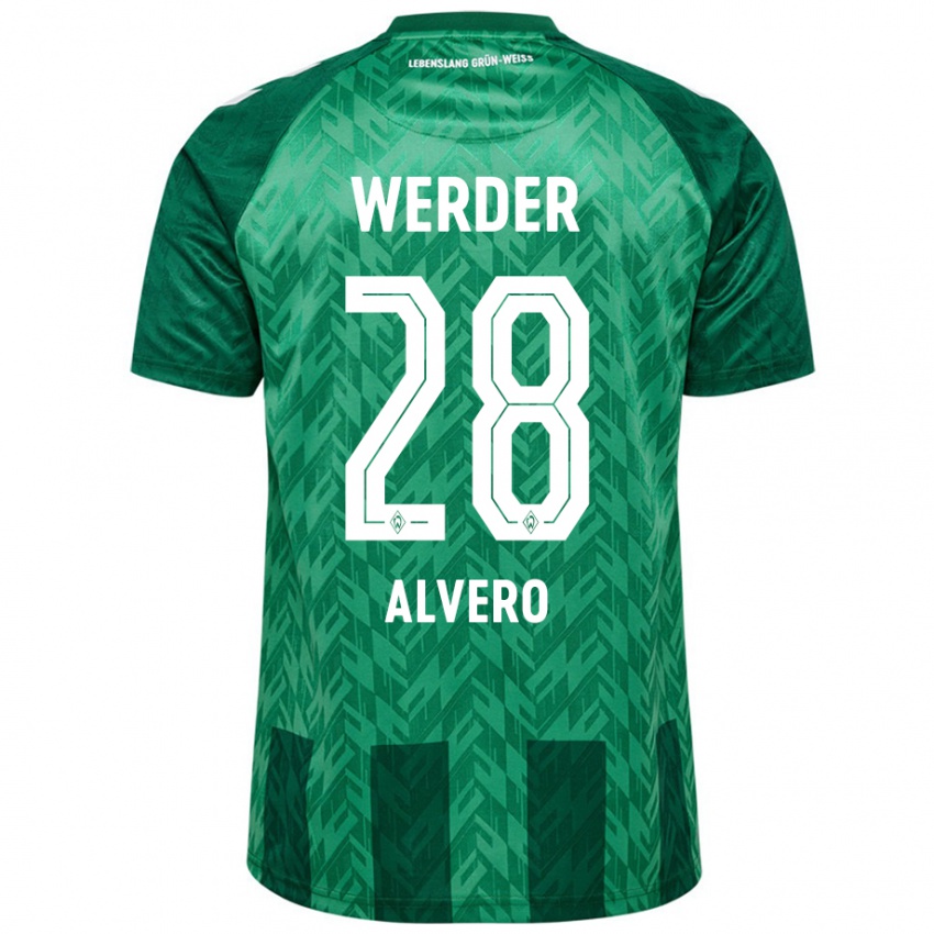 Hombre Camiseta Skelly Alvero #28 Verde 1ª Equipación 2024/25 La Camisa México