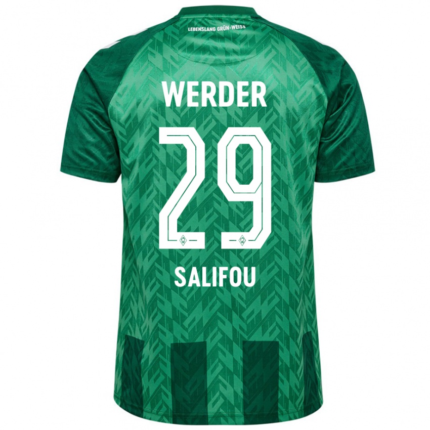 Hombre Camiseta Dikeni Salifou #29 Verde 1ª Equipación 2024/25 La Camisa México