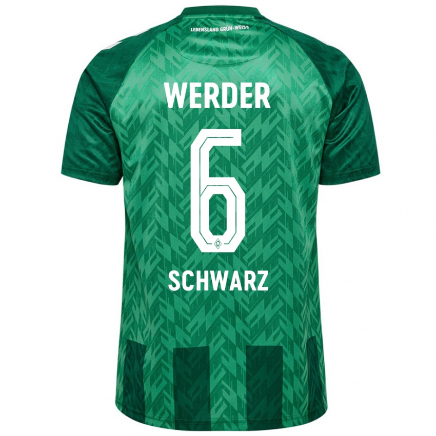 Hombre Camiseta Ricardo-Felipe Schwarz #6 Verde 1ª Equipación 2024/25 La Camisa México