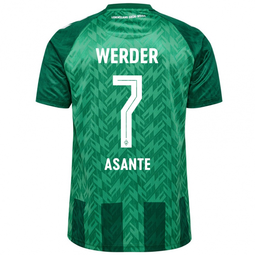 Hombre Camiseta Davis Asante #7 Verde 1ª Equipación 2024/25 La Camisa México