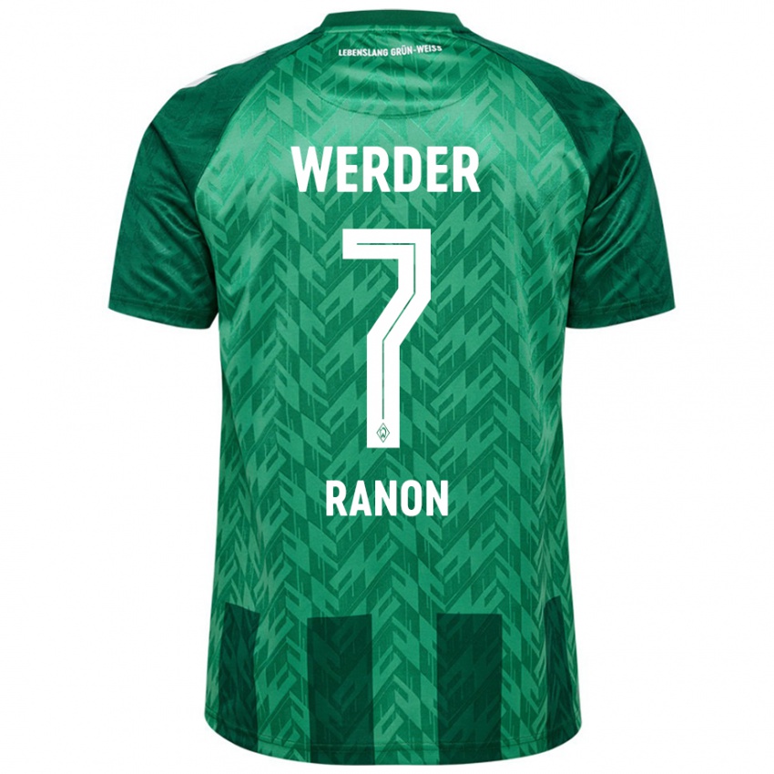 Hombre Camiseta Yuval Ranon #7 Verde 1ª Equipación 2024/25 La Camisa México