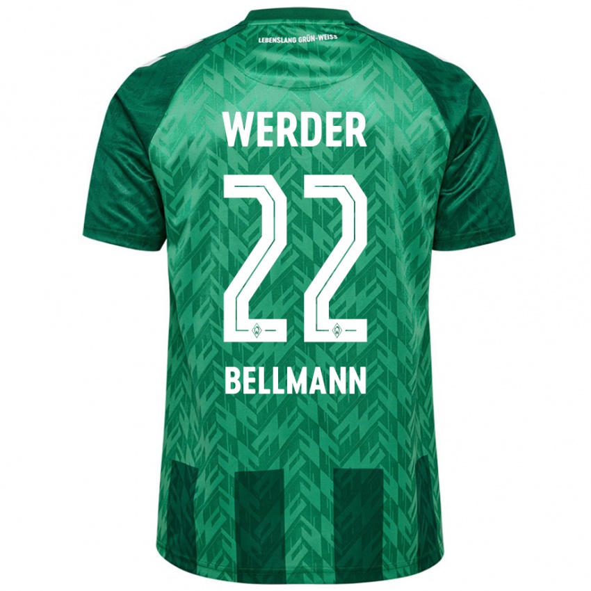 Hombre Camiseta Paul Bellmann #22 Verde 1ª Equipación 2024/25 La Camisa México