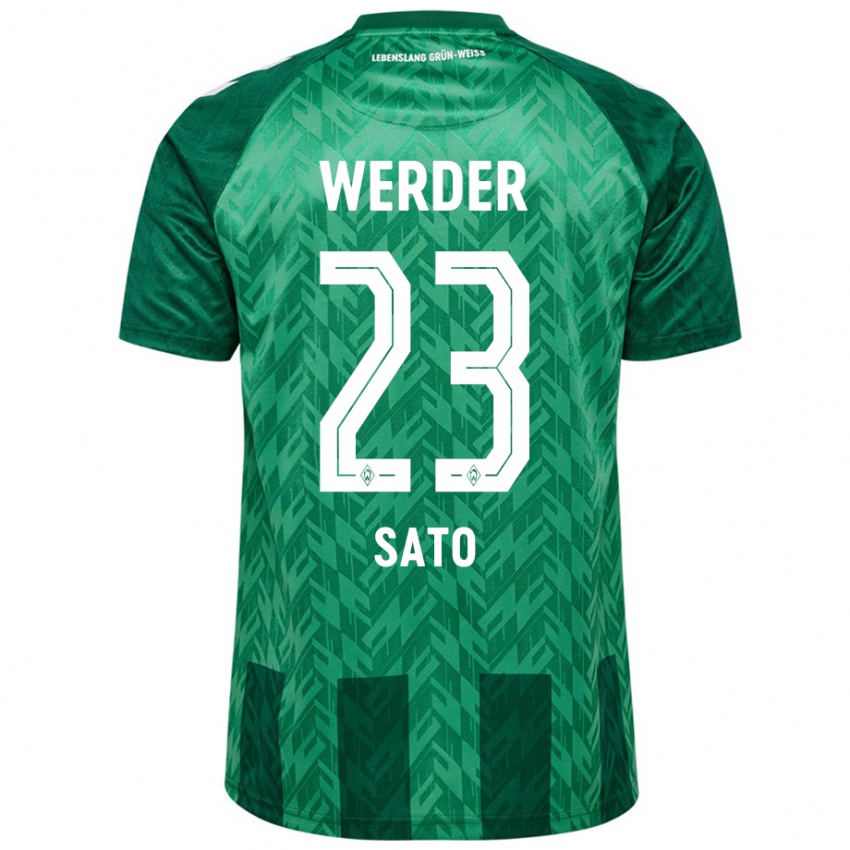 Hombre Camiseta Kein Sato #23 Verde 1ª Equipación 2024/25 La Camisa México