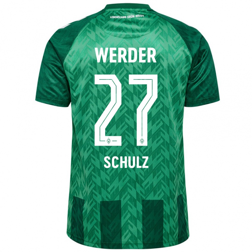 Hombre Camiseta Ole Schulz #27 Verde 1ª Equipación 2024/25 La Camisa México