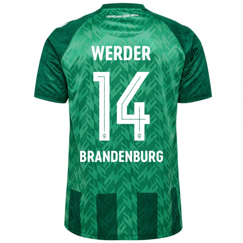 Hombre Camiseta Michaela Brandenburg #14 Verde 1ª Equipación 2024/25 La Camisa México