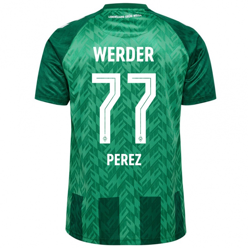 Hombre Camiseta Catalina Pérez Jaramillo #77 Verde 1ª Equipación 2024/25 La Camisa México