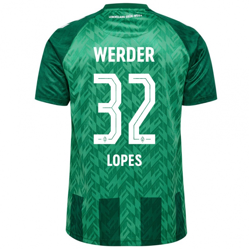 Hombre Camiseta Eugenio Lopes #32 Verde 1ª Equipación 2024/25 La Camisa México