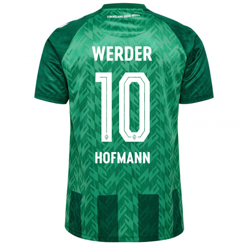 Hombre Camiseta Justin Hofmann #10 Verde 1ª Equipación 2024/25 La Camisa México