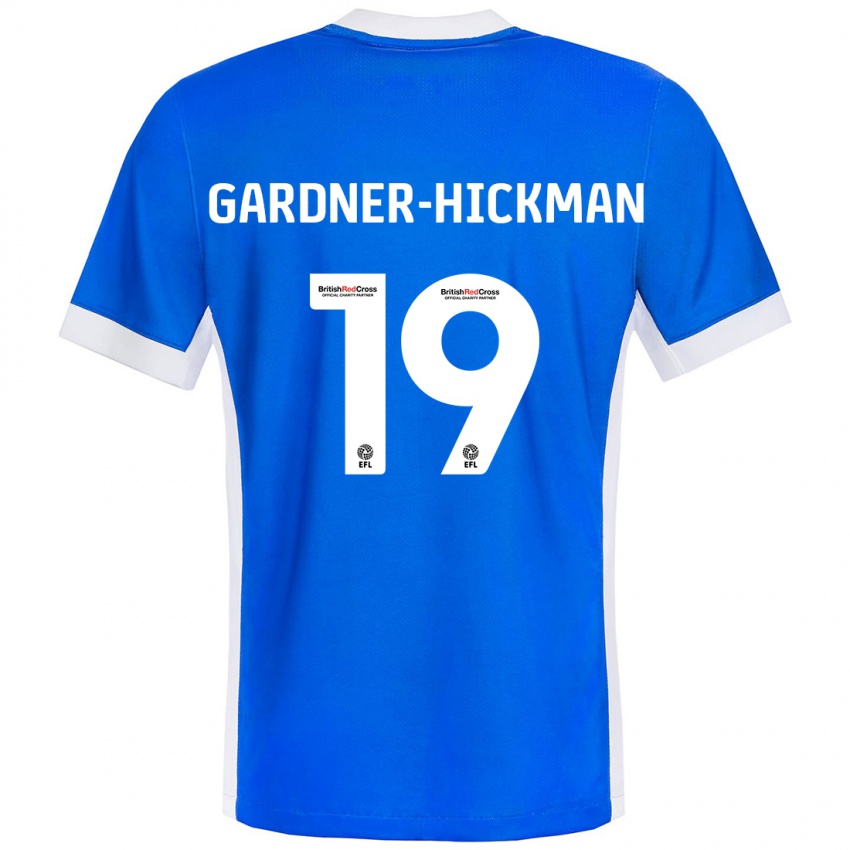 Hombre Camiseta Taylor Gardner-Hickman #19 Azul Blanco 1ª Equipación 2024/25 La Camisa México