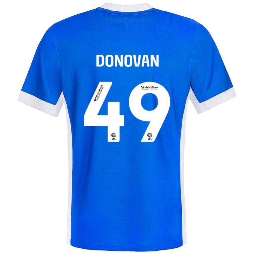 Hombre Camiseta Romelle Donovan #49 Azul Blanco 1ª Equipación 2024/25 La Camisa México