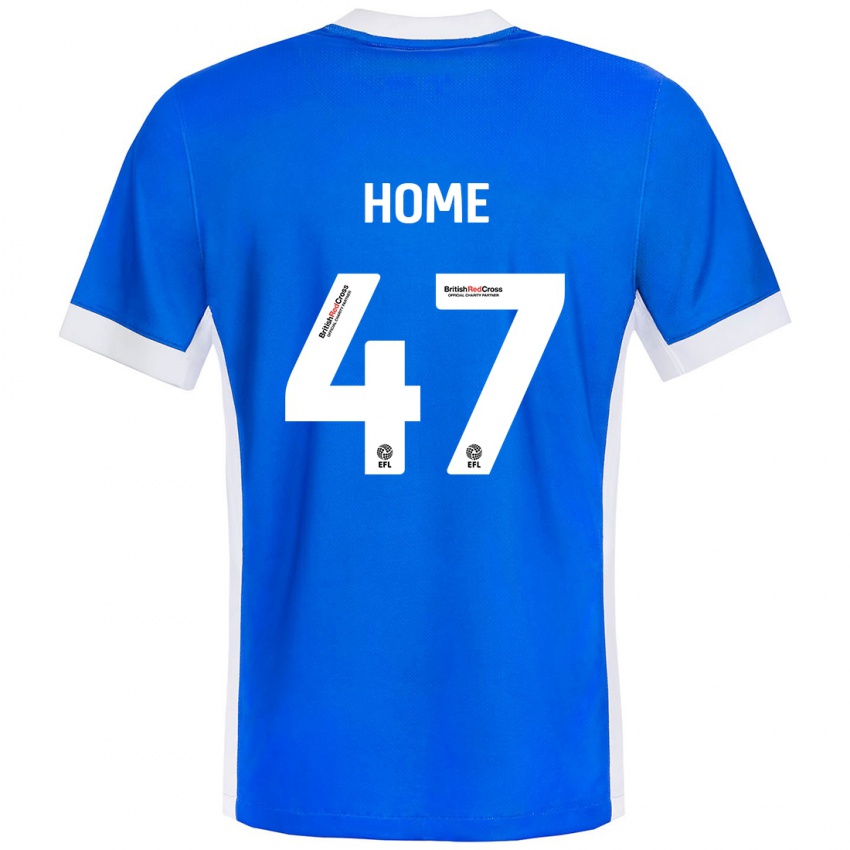 Hombre Camiseta Josh Home #47 Azul Blanco 1ª Equipación 2024/25 La Camisa México