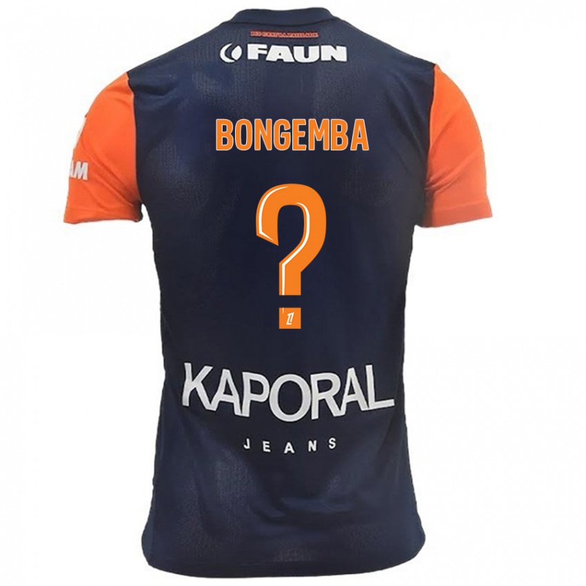 Hombre Camiseta Edvin Bongemba #0 Azul Marino Naranja 1ª Equipación 2024/25 La Camisa México