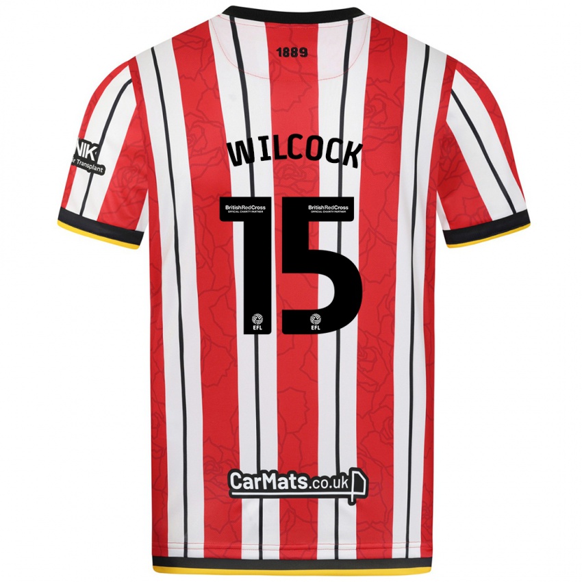 Hombre Camiseta Tamara Wilcock #15 Rojo Blanco Rayas 1ª Equipación 2024/25 La Camisa México