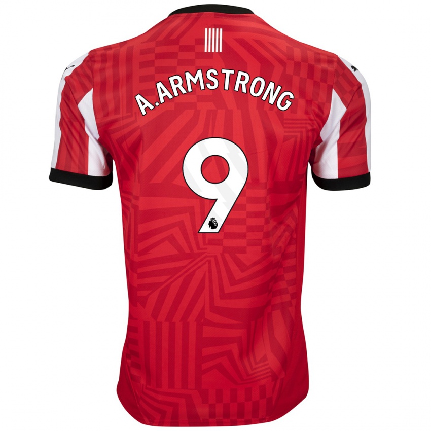 Hombre Camiseta Adam Armstrong #9 Rojo Blanco 1ª Equipación 2024/25 La Camisa México