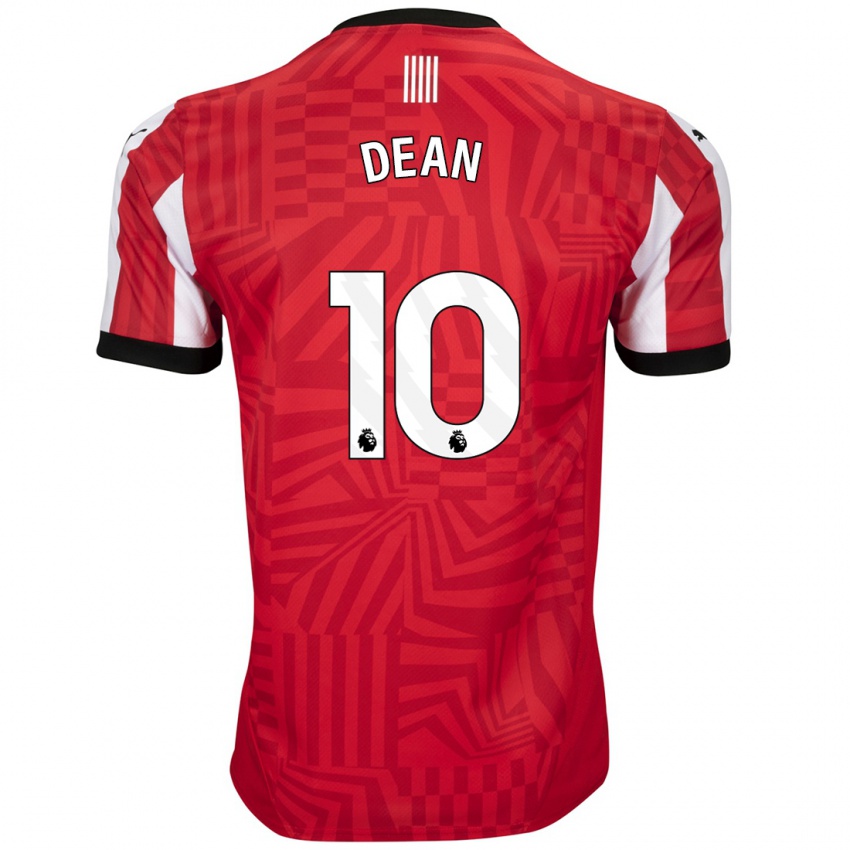 Hombre Camiseta Rianna Dean #10 Rojo Blanco 1ª Equipación 2024/25 La Camisa México